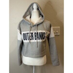 Champion Outer Banks Reverse Weave Copped Hoodie Sweatshirt Size Small AL3427e